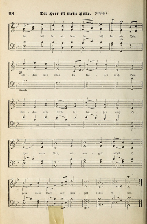 Unser Kirchenchor: eine Sammlung geistlicher Lieder für gemischten Chor page 68