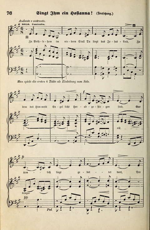 Unser Kirchenchor: eine Sammlung geistlicher Lieder für gemischten Chor page 76