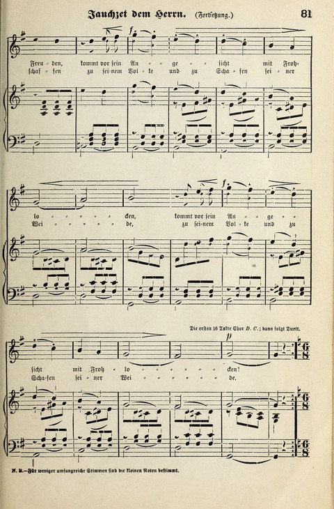 Unser Kirchenchor: eine Sammlung geistlicher Lieder für gemischten Chor page 81