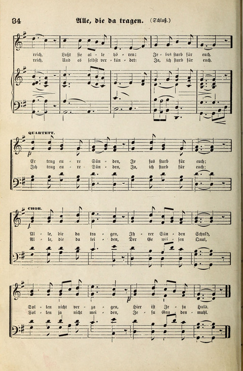 Unser Kirchenchor: eine Sammlung geistlicher Lieder für gemischten Chor page 84