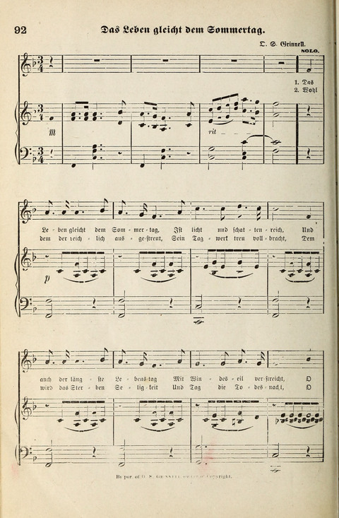 Unser Kirchenchor: eine Sammlung geistlicher Lieder für gemischten Chor page 92