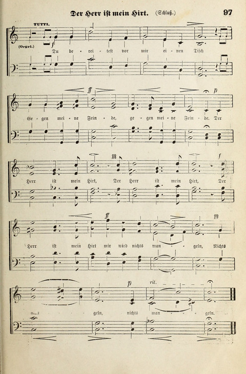 Unser Kirchenchor: eine Sammlung geistlicher Lieder für gemischten Chor page 97