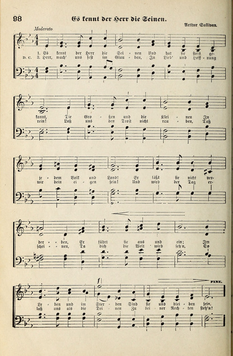 Unser Kirchenchor: eine Sammlung geistlicher Lieder für gemischten Chor page 98