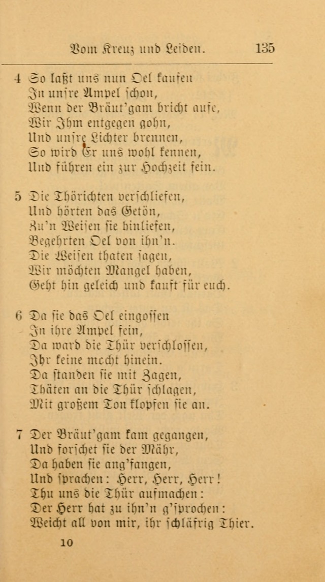 Unparteiische Liedersammlung: zum Gebrauch beim Oeffentlichen Gottesdienst und zur häuslichen Erbauung. (Revidirt und vermehrt) page 135