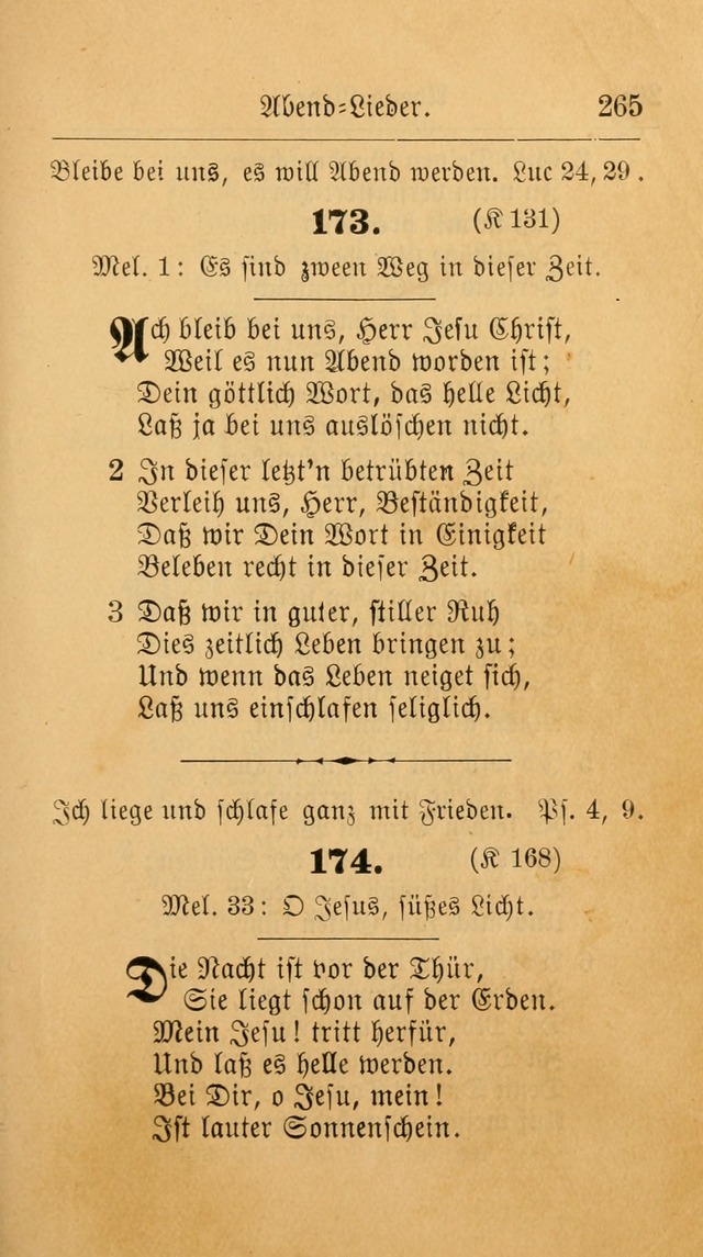 Unparteiische Liedersammlung: zum Gebrauch beim Oeffentlichen Gottesdienst und zur häuslichen Erbauung. (Revidirt und vermehrt) page 275