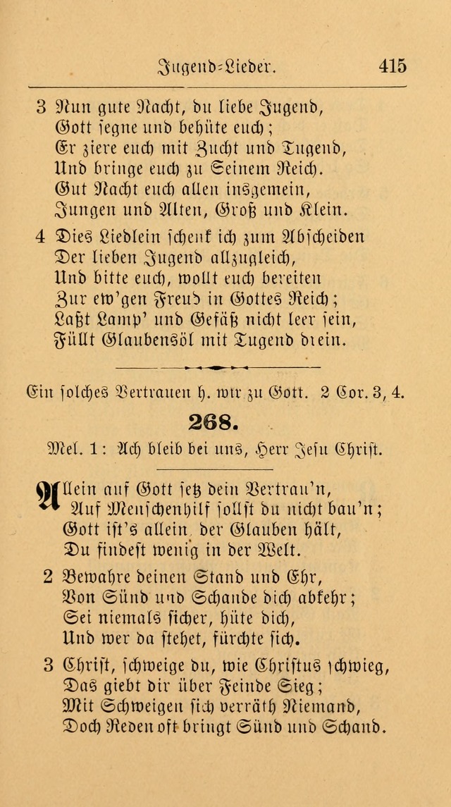 Unparteiische Liedersammlung: zum Gebrauch beim Oeffentlichen Gottesdienst und zur häuslichen Erbauung. (Revidirt und vermehrt) page 427
