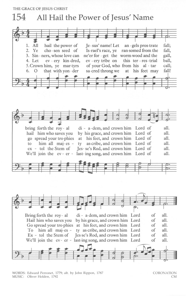The United Methodist Hymnal page 154