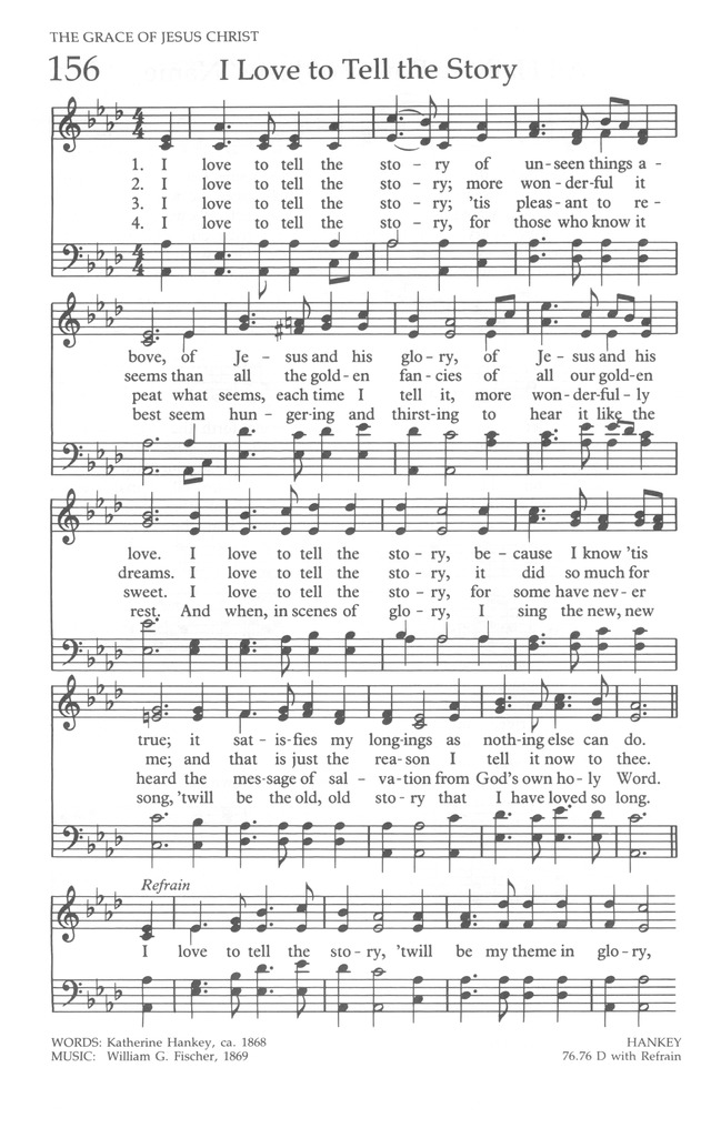 The United Methodist Hymnal page 156