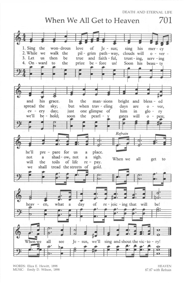 The United Methodist Hymnal page 697