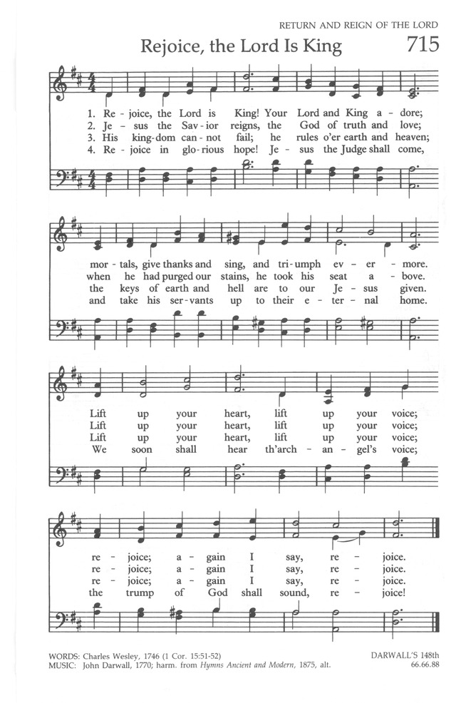 The United Methodist Hymnal page 711