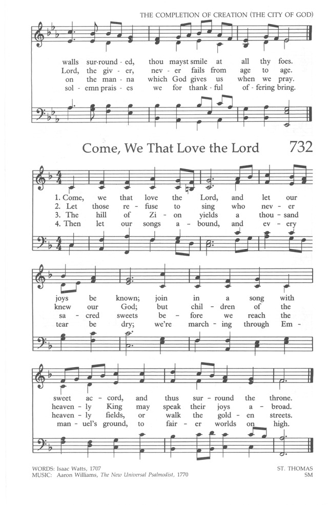 The United Methodist Hymnal page 731