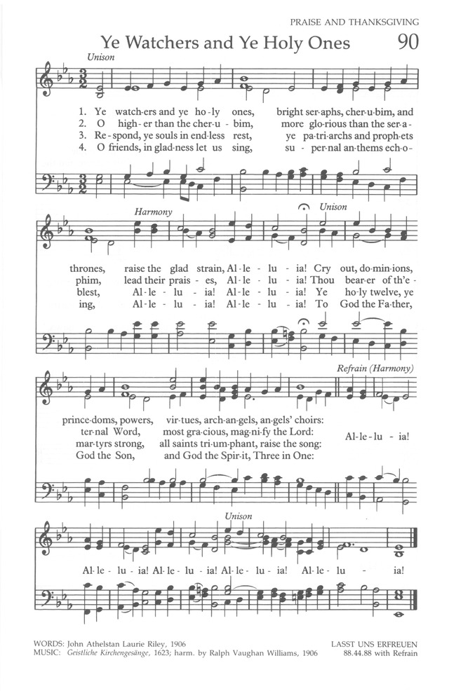 Ye Watchers and Ye Holy Ones - Hymnary.org