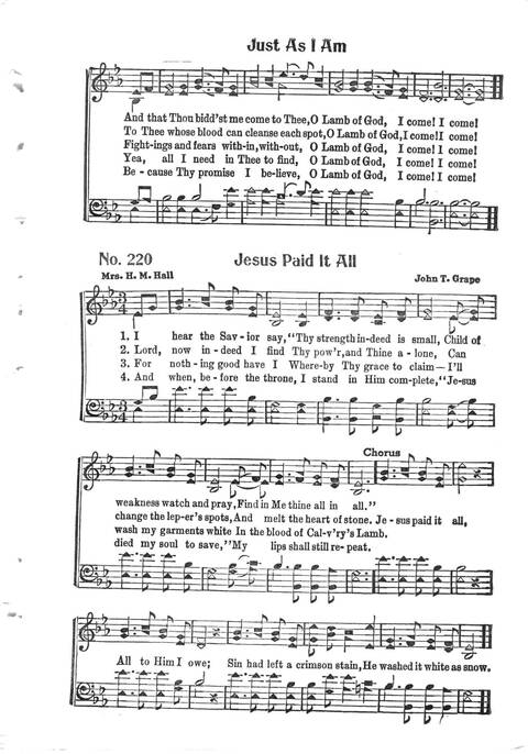Universal Songs and Hymns: a complete hymnal page 199