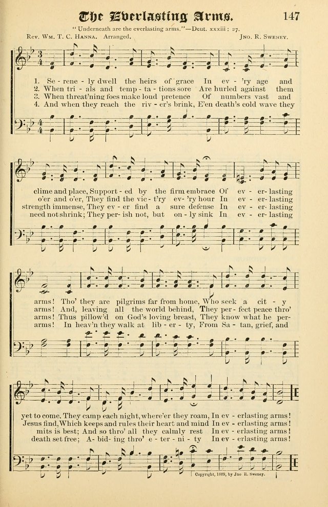 Unfading Treasures: a compilation of sacred songs and hymns, adapted for use by Sunday schools, Epworth Leagues, endeavor societies, pastors, evangelists, choristers, etc. page 147