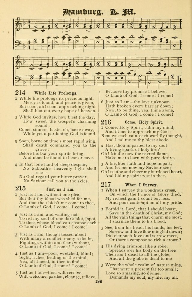 Unfading Treasures: a compilation of sacred songs and hymns, adapted for use by Sunday schools, Epworth Leagues, endeavor societies, pastors, evangelists, choristers, etc. page 198