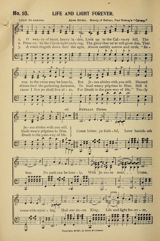 Uplifted Voices: a 20th century hymn book for sunday-schools and devotional meetings page 10