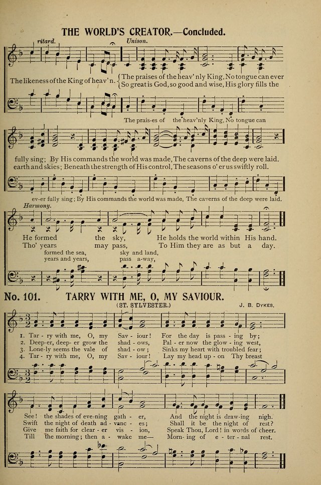 Uplifted Voices: a 20th century hymn book for sunday-schools and devotional meetings page 101