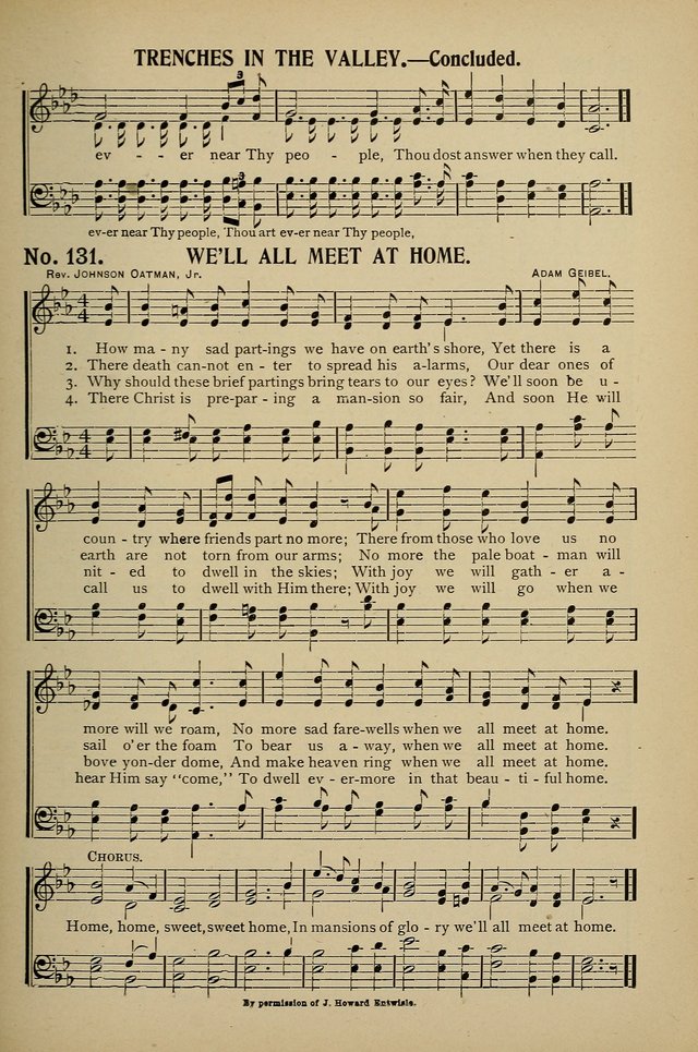 Uplifted Voices: a 20th century hymn book for sunday-schools and devotional meetings page 131