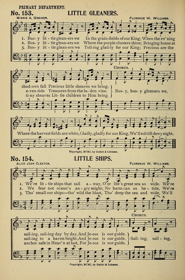 Uplifted Voices: a 20th century hymn book for sunday-schools and devotional meetings page 150