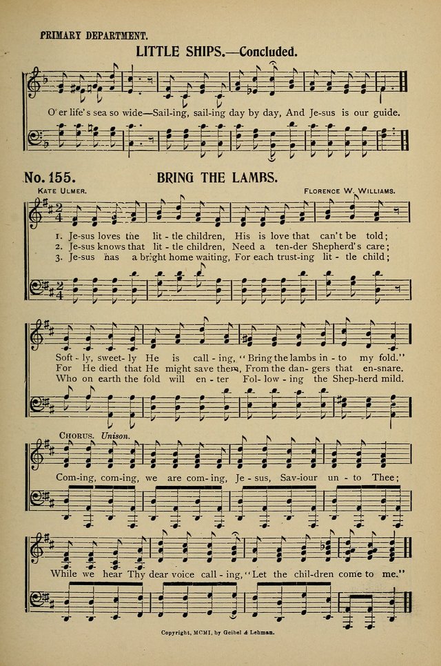 Uplifted Voices: a 20th century hymn book for sunday-schools and devotional meetings page 151