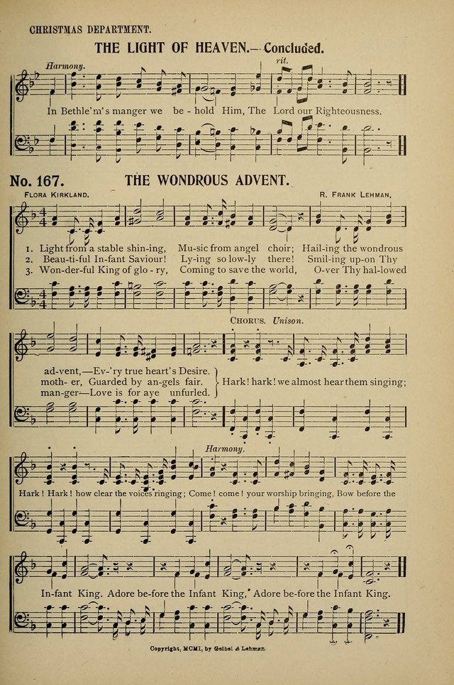 Uplifted Voices: a 20th century hymn book for sunday-schools and devotional meetings page 161