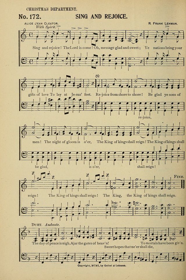 Uplifted Voices: a 20th century hymn book for sunday-schools and devotional meetings page 168