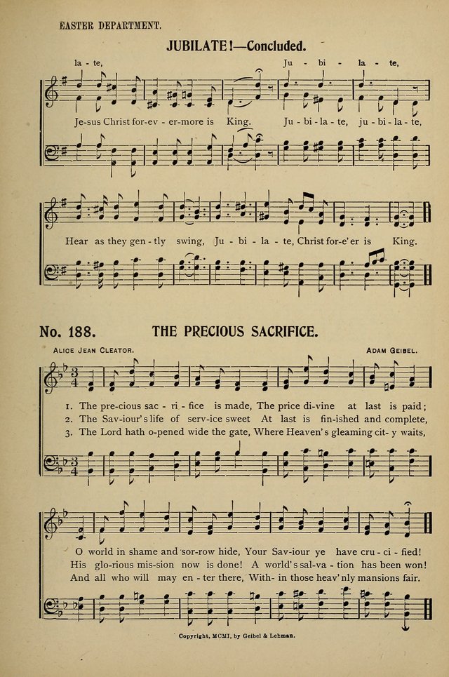 Uplifted Voices: a 20th century hymn book for sunday-schools and devotional meetings page 185