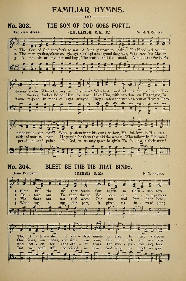 Uplifted Voices: a 20th century hymn book for sunday-schools and devotional meetings page 203
