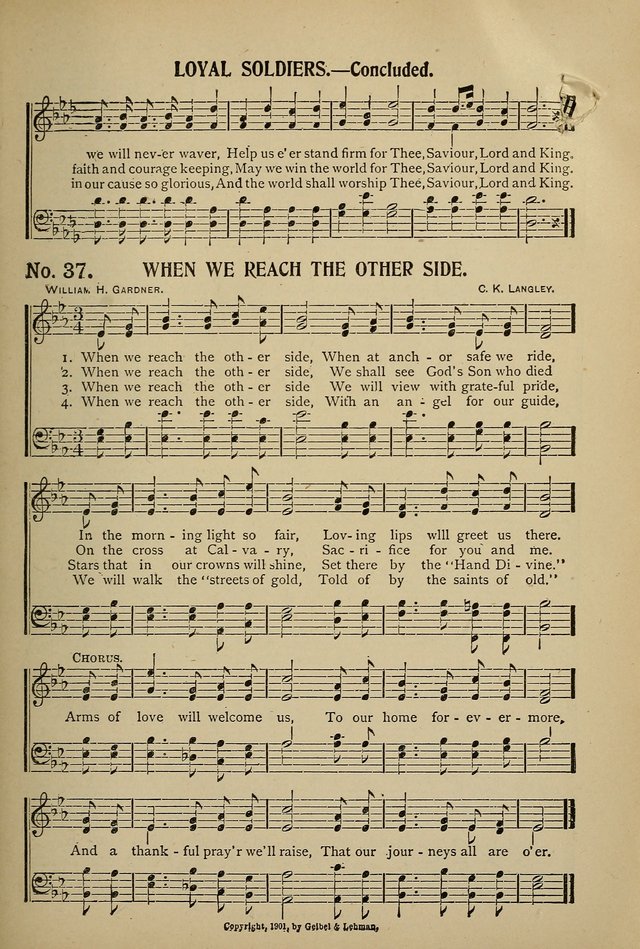 Uplifted Voices: a 20th century hymn book for sunday-schools and devotional meetings page 37
