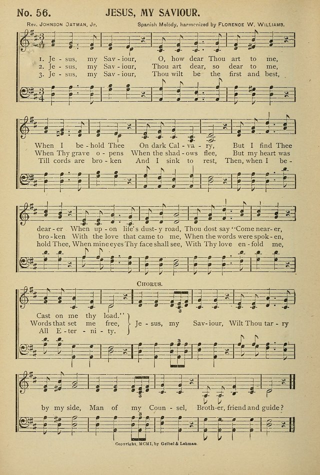 Uplifted Voices: a 20th century hymn book for sunday-schools and devotional meetings page 58