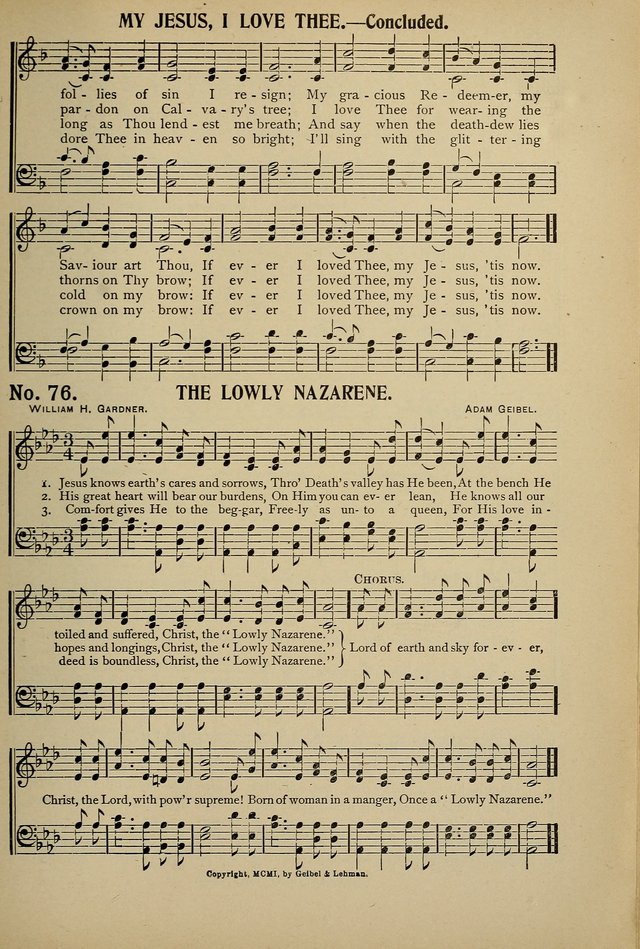 Uplifted Voices: a 20th century hymn book for sunday-schools and devotional meetings page 75