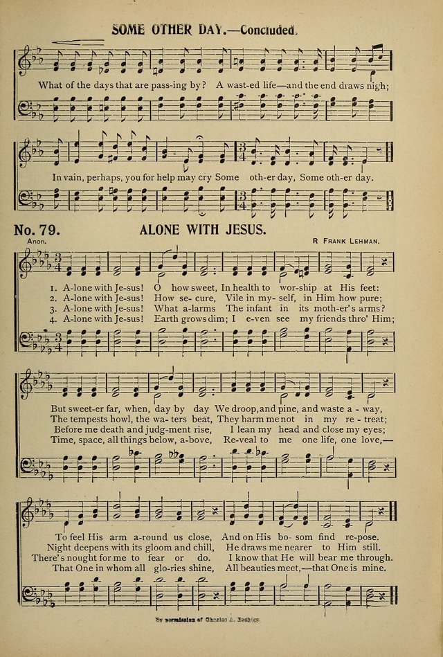 Uplifted Voices: a 20th century hymn book for sunday-schools and devotional meetings page 79