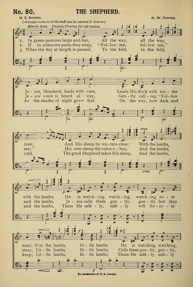 Uplifted Voices: a 20th century hymn book for sunday-schools and devotional meetings page 80