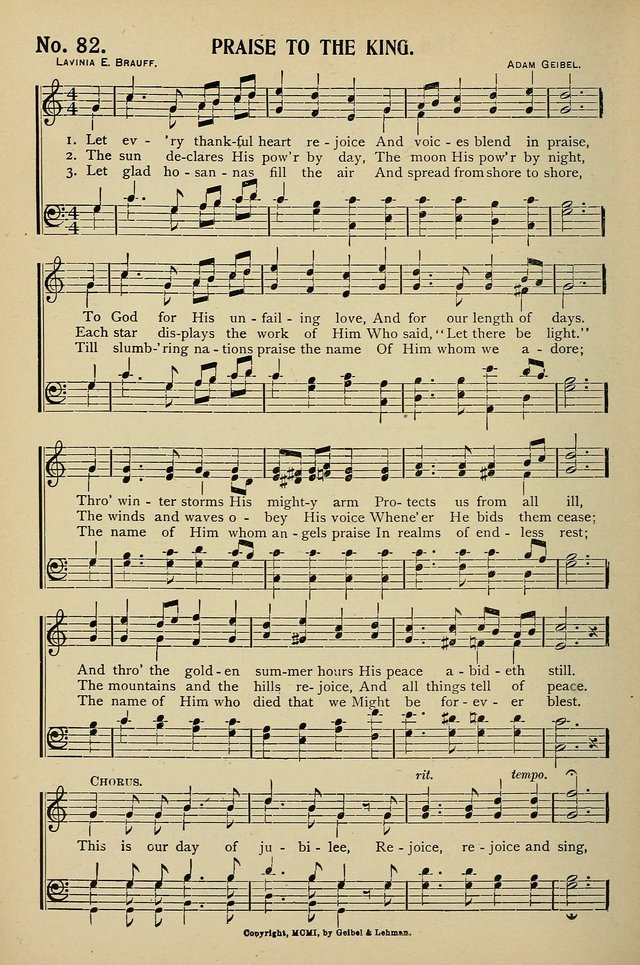 Uplifted Voices: a 20th century hymn book for sunday-schools and devotional meetings page 82