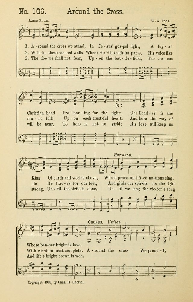 The Victory: a collection of popular Sunday school songs new and old page 106