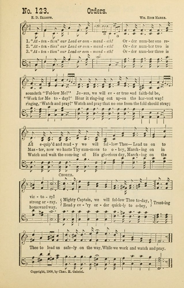 The Victory: a collection of popular Sunday school songs new and old page 123