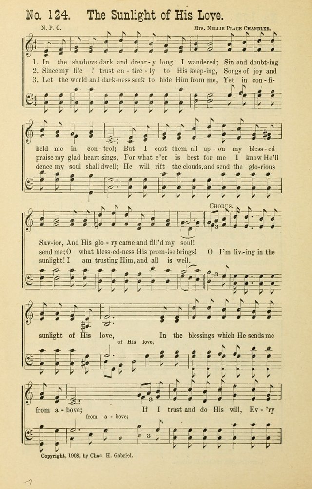 The Victory: a collection of popular Sunday school songs new and old page 124