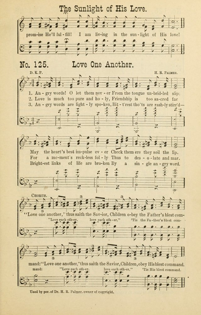 The Victory: a collection of popular Sunday school songs new and old page 125