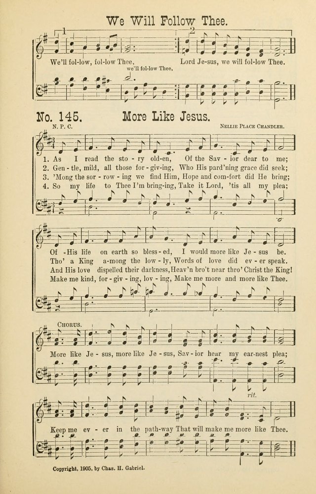 The Victory: a collection of popular Sunday school songs new and old page 145