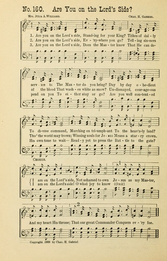 The Victory: a collection of popular Sunday school songs new and old page 160