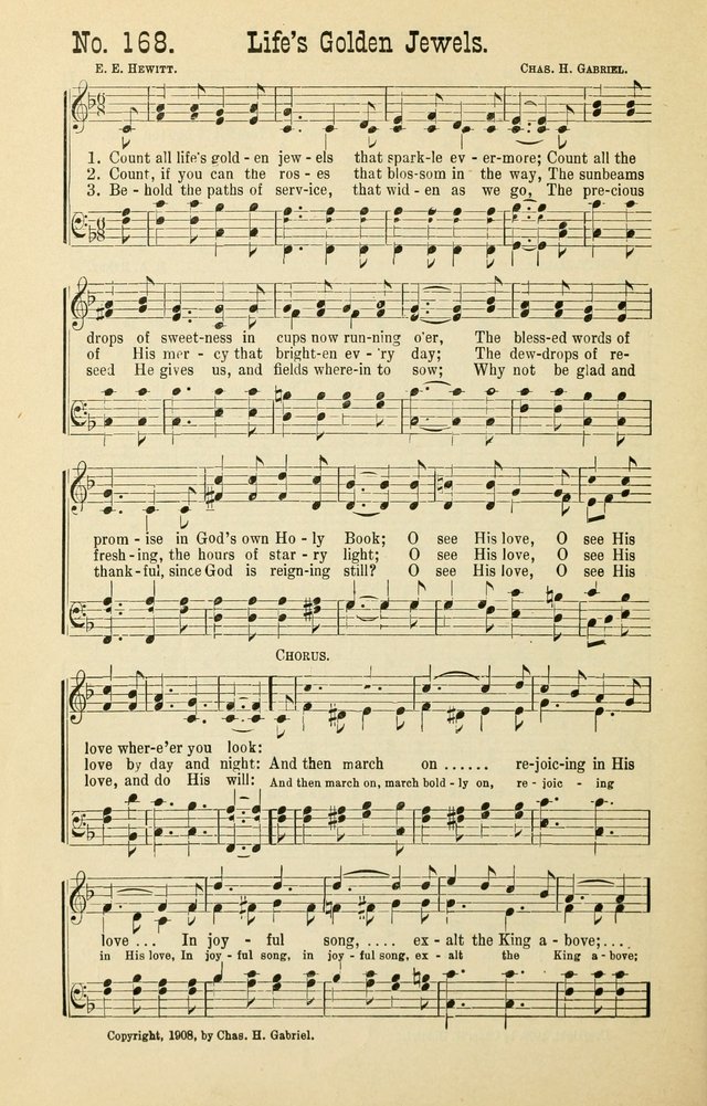 The Victory: a collection of popular Sunday school songs new and old page 168