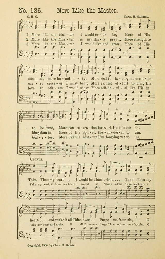 The Victory: a collection of popular Sunday school songs new and old page 186