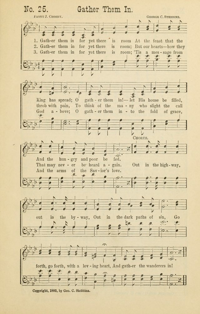 The Victory: a collection of popular Sunday school songs new and old page 25