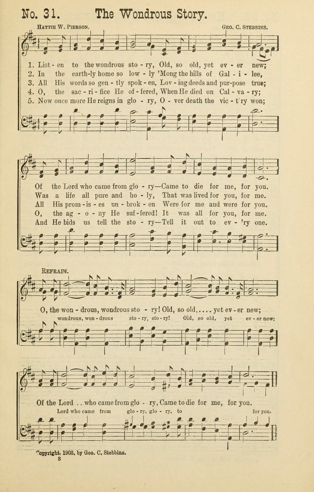 The Victory: a collection of popular Sunday school songs new and old page 31