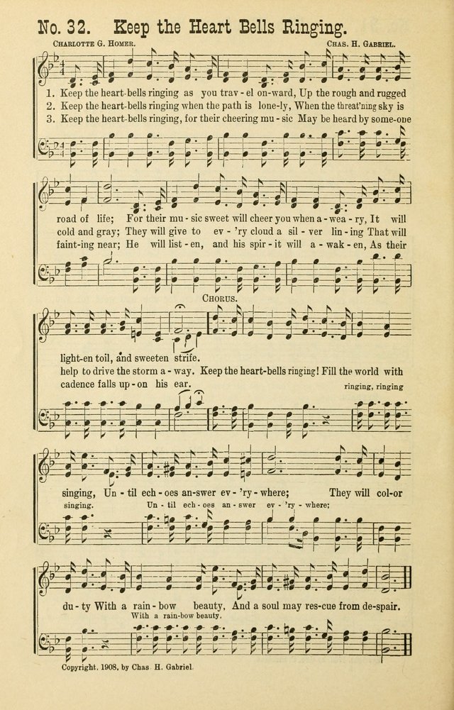 The Victory: a collection of popular Sunday school songs new and old page 32