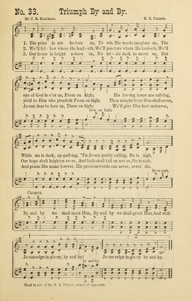 The Victory: a collection of popular Sunday school songs new and old page 33