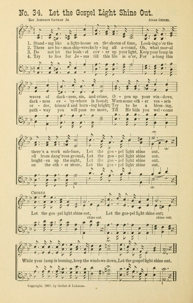 The Victory: a collection of popular Sunday school songs new and old page 34