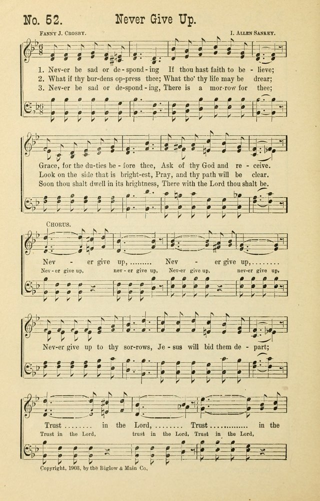 The Victory: a collection of popular Sunday school songs new and old page 52
