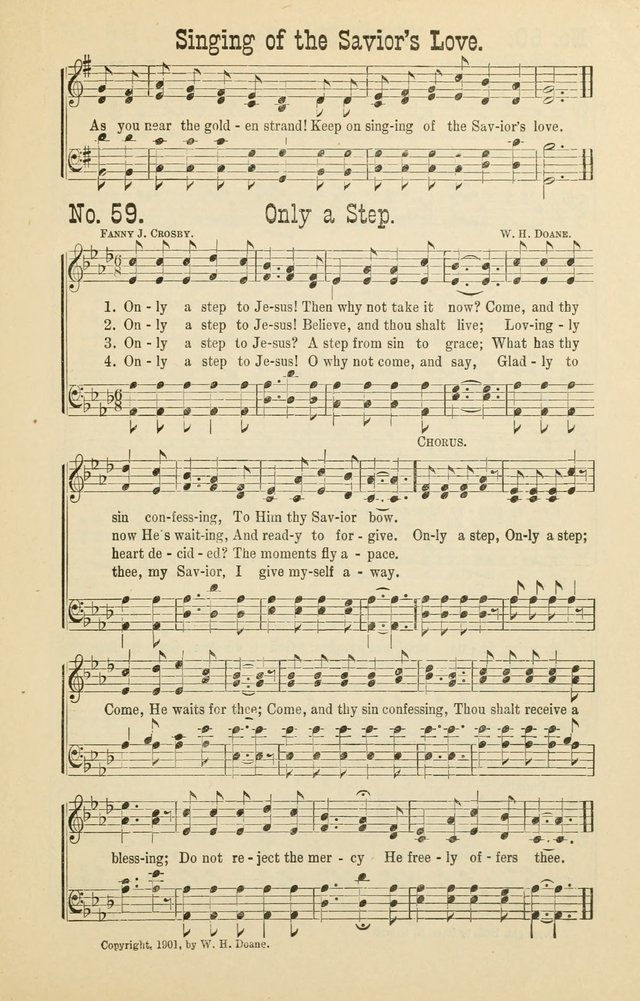 The Victory: a collection of popular Sunday school songs new and old page 59