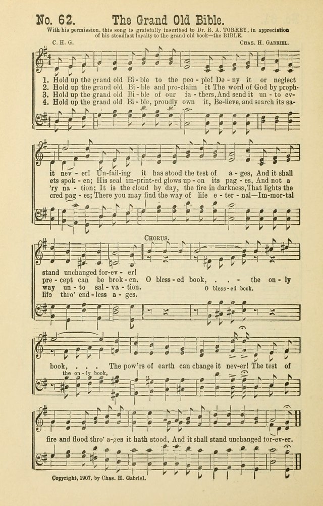 The Victory: a collection of popular Sunday school songs new and old page 62